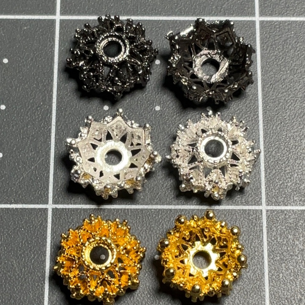 Findings: Ornate Bead-cap 10mm (10)